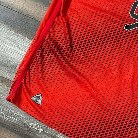 Adidas x PERU Soccer Jersey Red Mens Medium M Slim Fit #9 Lapadula 2023 Official - Picture 5 of 14